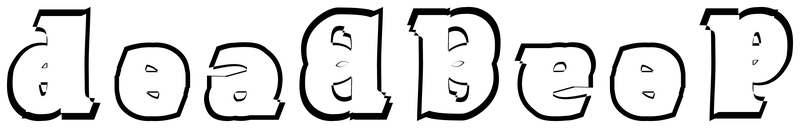 Ambigram for deadbeef in Rowdyhe 